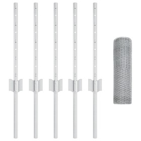 Comprar Postes de Cerca 5 pcs U-Channel 40 cm