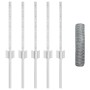 Poste de cerca 5 pcs U-Channel 40 cm Acero Galvanizado,  Cerca Hexagonal 0.4 x 10 m Acero Galvanizado | Foro24.es | Tu tienda online para hogar, jardín y más Foro24.es