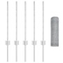 Postes para Cerca  5 pcs U-Channel 60 cm de Acero Galvanizado, Cerca Hexagonal  0.5x10 m de Acero Galvanizado | Foro24.es | Tu tienda online para hogar, jardín y más Foro24.es
