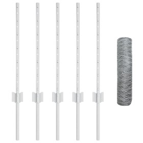 Comprar Poste de Valla 5 pcs U-Channel 60 cm