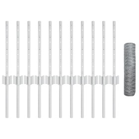 Comprar Postes de Cerca 11 pcs U-Channel 40 cm