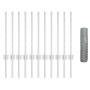 Postes de Cerca  11 pcs U-Channel 60 cm Acero Galvanizado, Cerca Hexagonal  0.6x25 m Acero Galvanizado | Foro24.es | Tu tienda online para hogar, jardín y más Foro24.es