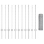 Postes de Valla  11 pcs U-Channel 80 cm Acero Galvanizado, Valla Hexagonal  0,8x25 m Acero Galvanizado | Foro24.es | Tu tienda online para hogar, jardín y más Foro24.es