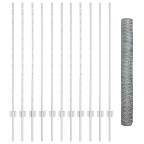 Comprar Juego de Cercas de Jardín Set de 2 Acero