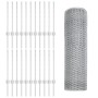 Poste de Cerca 11 pcs U-Channel 60 cm Acero Galvanizado,  Cerca Hexagonal 0.5x50 m Acero Galvanizado | Foro24.es | Tu tienda online para hogar, jardín y más Foro24.es