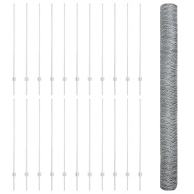 Comprar Postes de Cerca 22 pcs U-Channel 140 cm