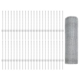 Comprar Postes de Valla 11 pcs U-Channel 60 cm