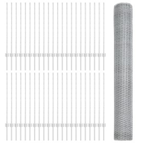 Comprar Postes de Valla 22 pcs U-Channel 100 cm