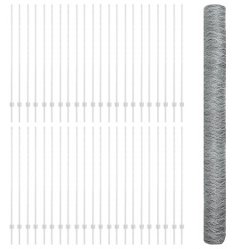 Comprar VidaXL Postes de Cerca 22 pcs Canal U 160