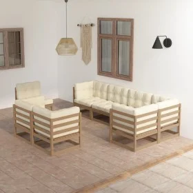 Muebles de jardín 8 pzas y cojines madera maciza pino de vidaXL, Conjuntos de jardín - Ref: Foro24-3076717, Precio: 980,03 €,...