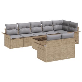 Juego de Sofá de Jardín de 9 Piezas con Cojines de Ratán Negro de , Sofás de exterior - Ref: Foro24-3345420, Precio: 644,22 €...