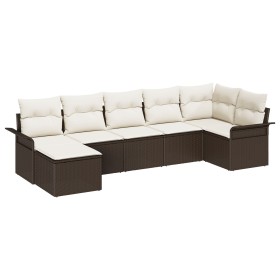 Comprar Juego de sofá de jardín de 7 piezas con