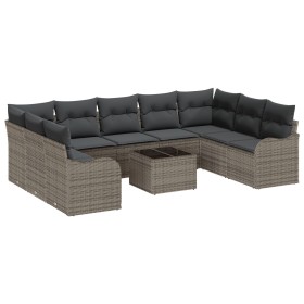 Comprar Set de Sofá de Jardín de 9 Piezas con