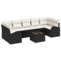 Conjunto de Sofá de Jardín de 8 Piezas con Cojines Negro Poliratán de , Sofás de exterior - Ref: Foro24-3345957, Precio: 489,...