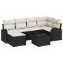 Conjunto de Sofá Jardín de 6 Piezas con Cojines Ratán Polipropileno Marrón de , Sofás de exterior - Ref: Foro24-3346117, Prec...
