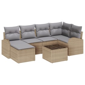Comprar Set de Sofás de Jardín de 7 Piezas con