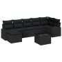 Set de Sofás de Jardín de 8 Piezas con Cojines Beige de Ratán de , Sofás de exterior - Ref: Foro24-3346143, Precio: 497,83 €,...