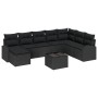 Set de Sofá de Jardín de 9 Piezas con Cojines Beige de Ratán Sintético de , Sofás de exterior - Ref: Foro24-3346173, Precio: ...