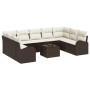 Juego de Sofá de Jardín de 9 Piezas con Cojines Gris Polirratán de , Sofás de exterior - Ref: Foro24-3346208, Precio: 639,39 ...