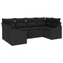 Juego de Sofá de Jardín de 6 Piezas con Cojines Negro Poliratán de , Sofás de exterior - Ref: Foro24-3346863, Precio: 408,57 ...