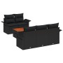 Conjunto de Sofás de Jardín  de 6 Piezas con Cojines Negros | Foro24.es | Tu tienda online para hogar, jardín y más Foro24.es