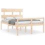 Cama para personas mayores con cabecero madera maciza 140x200cm de vidaXL, Camas y somieres - Ref: Foro24-3195351, Precio: 14...