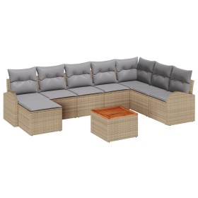 Comprar Juego de Sofá Esquinero de Jardín de 9