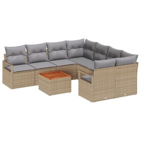 Comprar Set de Sofá de Jardín de 9 Piezas con