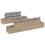 Set de Sofás de Jardín de 8 Piezas con Cojines Beige de , Sofás de exterior - Ref: Foro24-3347917, Precio: 568,31 €, Descuent...