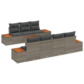 Comprar Set de Sofás de Jardín de 8 Piezas con