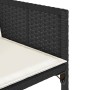 Set de muebles jardín 5 pzas con cojines ratán sintético negro en Conjuntos de jardín | Comprar online en Foru.es