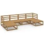 Juego de muebles de jardín 6 piezas madera maciza de pino de vidaXL, Conjuntos de jardín - Ref: Foro24-3076067, Precio: 394,3...