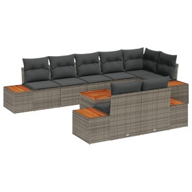 Comprar Conjunto de sofá de jardín de 9 piezas