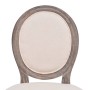 Sillas de comedor 6 unidades tela color crema en Sillas de comedor | Comprar online en Foru.es
