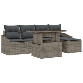 Comprar Set de 6 piezas de sofá de jardín con