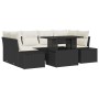 Conjunto de Sofá de 7 Piezas con Cojines Ratán Negro de , Sofás de exterior - Ref: Foro24-3349113, Precio: 503,61 €, Descuent...