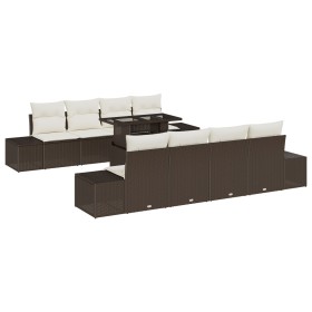 Comprar Conjunto de sofá de jardín de 9 piezas