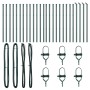 Postes de cerca 26 pcs Verde Ø32 mm 100 cm Acero galvanizado de , Postes de cerca - Ref: Foro24-3350113, Precio: 130,14 €, De...