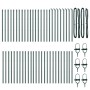 posts de cerca  52 pcs Verde Ø32 mm 100 cm Acero Galvanizado | Foro24.es | Tu tienda online para hogar, jardín y más Foro24.es