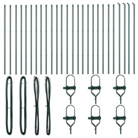 Postes de Cerca 26 pcs Verde Ø32 mm 150 cm Acero Galvanizado de , Postes de cerca - Ref: Foro24-3350117, Precio: 178,61 €, De...