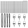 poste de cerca 26 piezas Gris Ø32 mm 100 cm Acero galvanizado de , Postes de cerca - Ref: Foro24-3350131, Precio: 132,75 €, D...