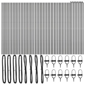 Poste para cercas 52 pcs Gris Ø32 mm 170 cm Acero Galvanizado de , Postes de cerca - Ref: Foro24-3350138, Precio: 389,24 €, D...