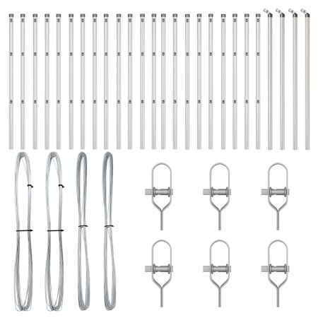 Poste de Cerca 26 pcs Ø32 mm 100 cm Acero Galvanizado de , Postes de cerca - Ref: Foro24-3350149, Precio: 117,48 €, Descuento...