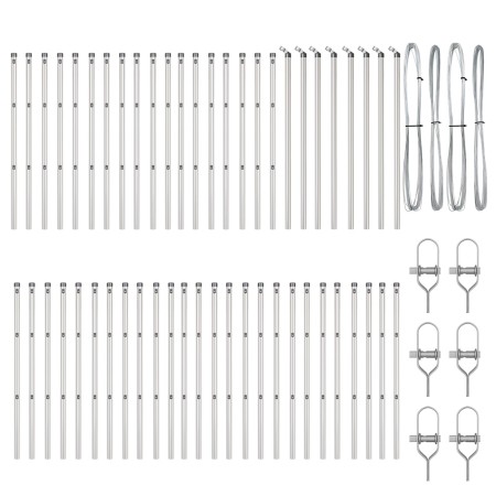 Poste de Cerca 52 piezas Ø32 mm 100 cm Acero Galvanizado de , Postes de cerca - Ref: Foro24-3350150, Precio: 226,75 €, Descue...