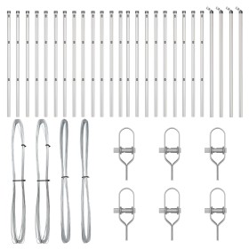 Postes de valla 26 pcs Ø32 mm 120 cm Acero Galvanizado de , Postes de cerca - Ref: Foro24-3350151, Precio: 132,35 €, Descuent...
