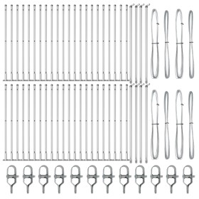 Postes de cercado con placas base 52 pcs Ø32mm 90cm de acero galvanizado de , Postes de cerca - Ref: Foro24-3350260, Precio: ...