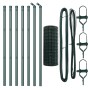 Valla Euro con 7 Postes 0.4x10 m Acero Galvanizado Verde de , Paneles de vallas - Ref: Foro24-3350271, Precio: 52,57 €, Descu...