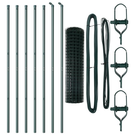 Valla Euro Set de 2 Verde Acero Recubierto en Polvo 10 x 1.0 m de , Paneles de vallas - Ref: Foro24-3350306, Precio: 79,32 €,...