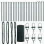 Cerca Euro  con 13 Postes 0.4x50 m Acero Galvanizado Verde | Foro24.es | Tu tienda online para hogar, jardín y más Foro24.es