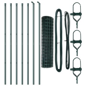 Cerca Euro Set de 2 Verde Acero con recubrimiento 10 x 1.2 m de , Paneles de vallas - Ref: Foro24-3350350, Precio: 91,13 €, D...